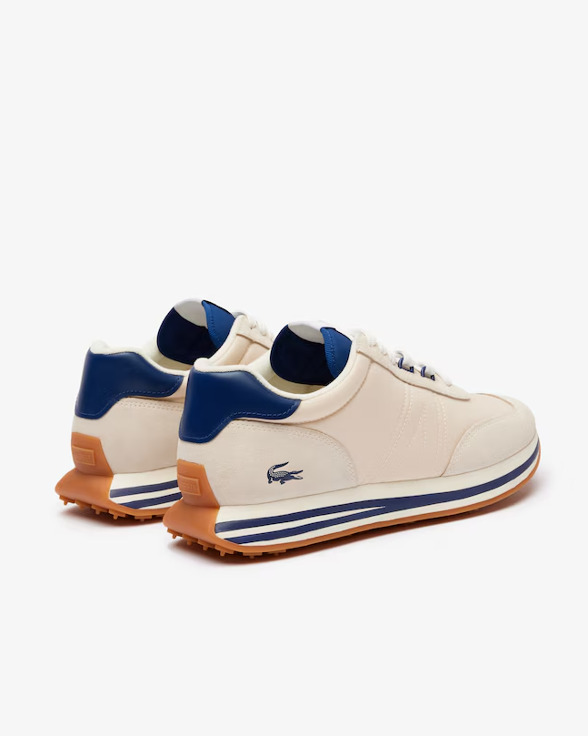 Tênis masculino de couro e tecido L-Spin