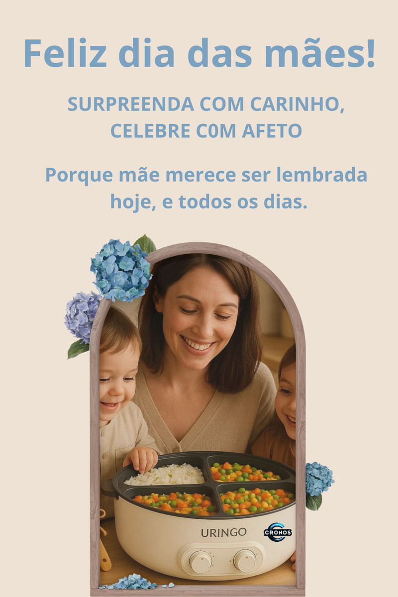 Panela Multifuncional 4 em 1 - MAIS PRATICIDADE NA COZINHA COM 6L