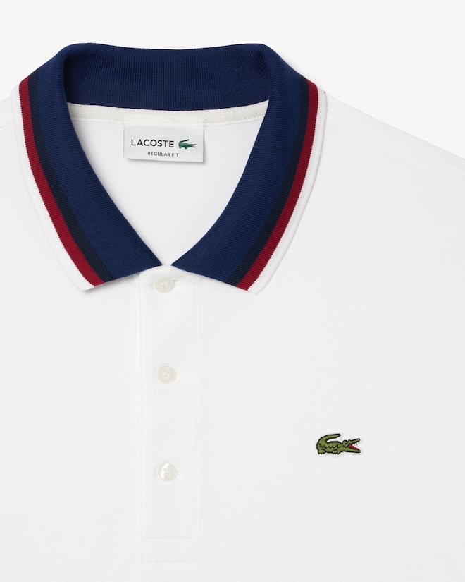 Polo Regular Fit em Mini Piqué Stretch
