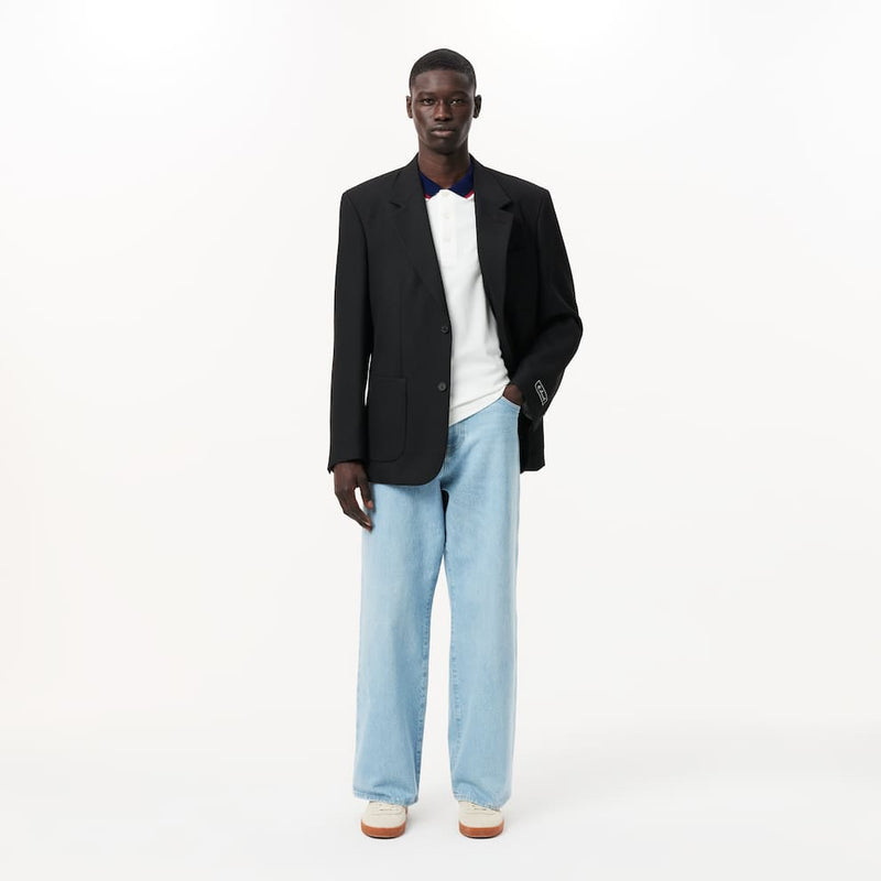 Polo Regular Fit em Mini Piqué Stretch