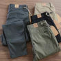CALÇA RETA MASCULINA EM SARJA - KIT 4 UNIDADES (COD 3)