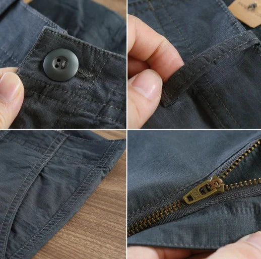 CALÇA RETA MASCULINA EM SARJA - KIT 4 UNIDADES (COD 3)